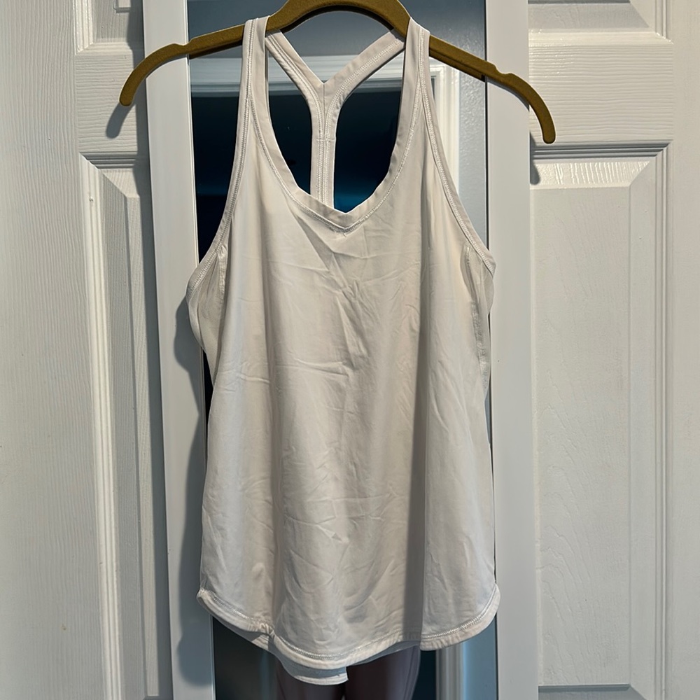 White Lululemon Racer back Tank